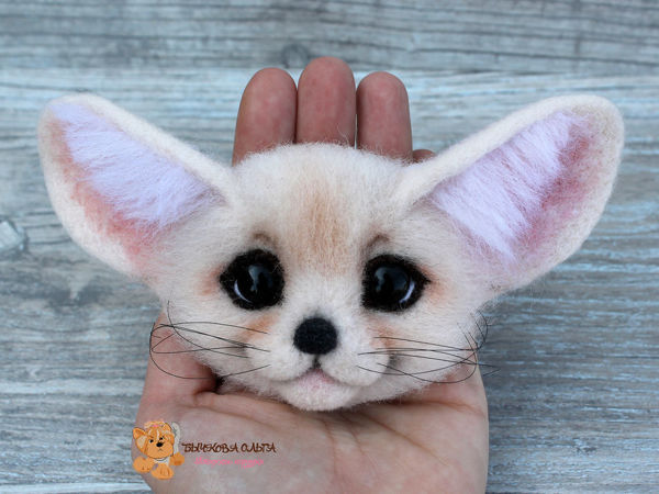 Мастер-класс по валянию «Фенек. Брошь» | Ярмарка Мастеров - ручная работа, handmade