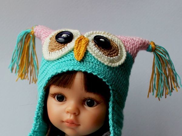 Шапки- филин, зайчик и мышка)) | Ярмарка Мастеров - ручная работа, handmade