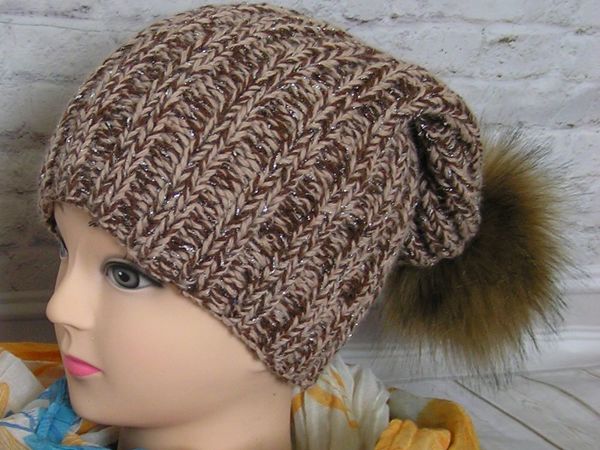 Вязаные шапочки осень-зима | Ярмарка Мастеров - ручная работа, handmade