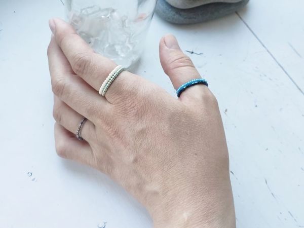 Бисерные кольца — тренд этого лета! | Ярмарка Мастеров - ручная работа, handmade