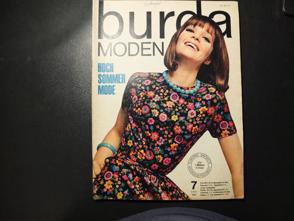 Бурда моден 1965/7 Burda moden яркий летний номер в комплекте с инструкциями и выкройками | Ярмарка Мастеров - ручная работа, handmade