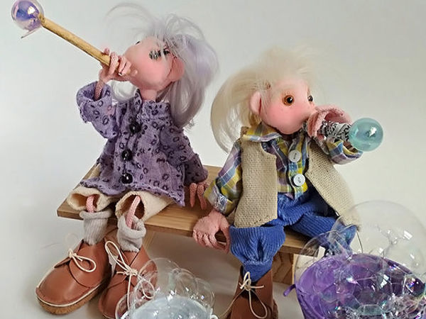 Фабио, Лучано и мыльные пузыри | Ярмарка Мастеров - ручная работа, handmade