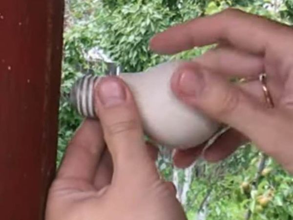 Делаем вешалку из стеклянной лампочки и цемента. Видеоурок | Ярмарка Мастеров - ручная работа, handmade
