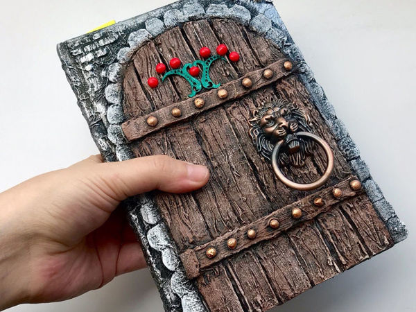 How To Make Wooden Door Imitation On Notebook Cover | Livemaster - handmade