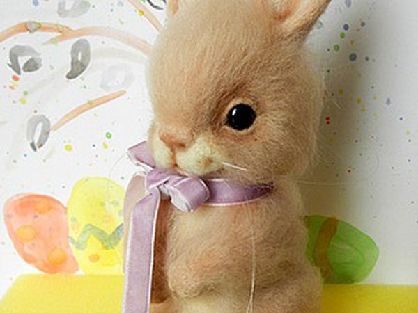 Felted Easter Bunny for Beginners | Livemaster - handmade