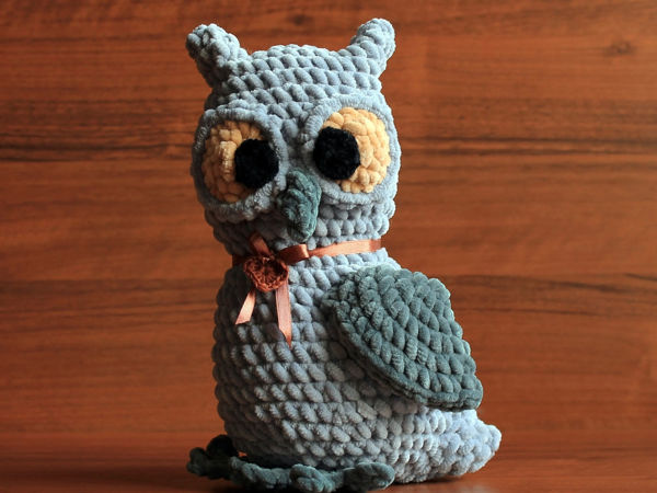 Вяжем мудрого филина | Ярмарка Мастеров - ручная работа, handmade