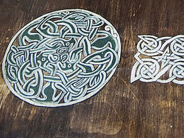 Кельтские мотивы и старый стол | Ярмарка Мастеров - ручная работа, handmade