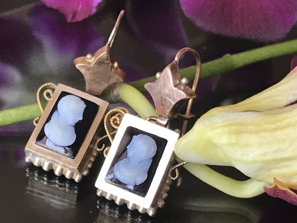 Антикварные серьги с камеями | Ярмарка Мастеров - ручная работа, handmade Антикварные серьги с камеями | Ярмарка Мастеров - ручная работа, handmade