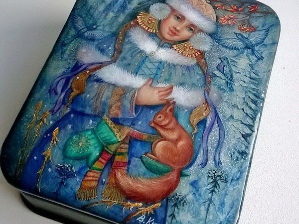Украшаем шкатулку лаковой миниатюрой «Снегурочка» | Ярмарка Мастеров - ручная работа, handmade