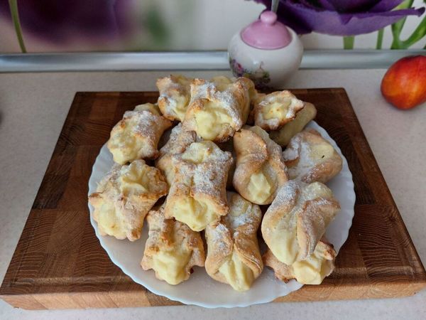 Песочное печенье с творожной начинкой