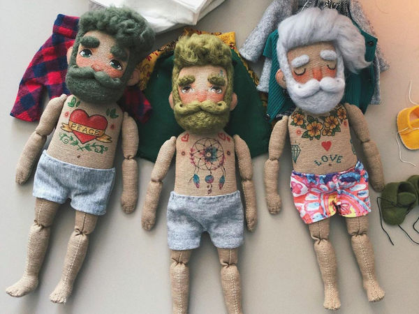 Those who are Always Forgotten: Textile Bearded Dolls by Kristina Rockanddoll | Livemaster - handmade