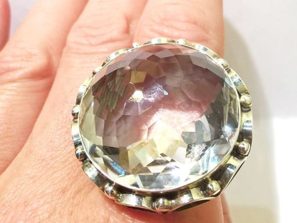 Видео кольца «Crystal flower» горный хрусталь,серебро 925 | Ярмарка Мастеров - ручная работа, handmade