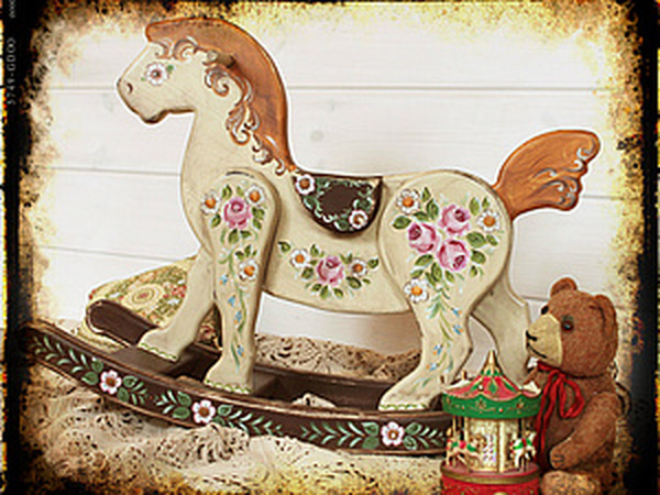 Деревянные детские лошадки-качалки купить в интернет-магазине - более вариантов в наличии!