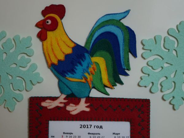 Магнитная рамка для фотографии с петушком | Ярмарка Мастеров - ручная работа, handmade