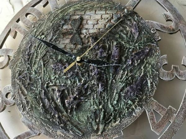 Создаем часы с сухоцветами в стиле прованс | Ярмарка Мастеров - ручная работа, handmade