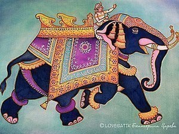 Холодный батик. Панно или платок. | Ярмарка Мастеров - ручная работа, handmade