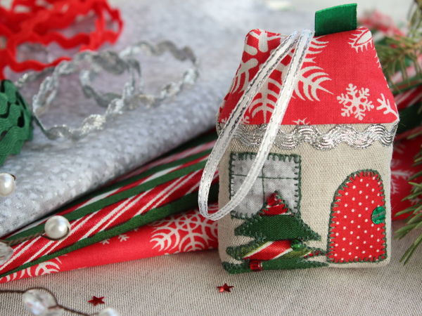 How to Sew a House Christmas Decoration | Livemaster - handmade