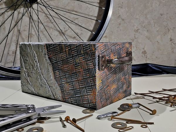 Короб для хранения Бетон и ржавчина | Ярмарка Мастеров - ручная работа, handmade