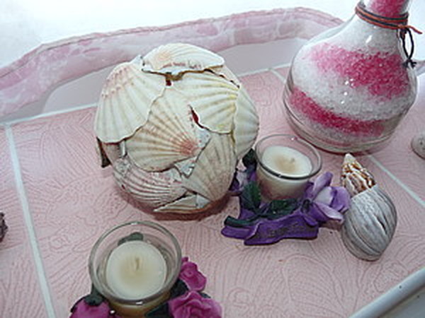 Декор в ванну из ракушек | Ярмарка Мастеров - ручная работа, handmade Декор в ванну из ракушек | Ярмарка Мастеров - ручная работа, handmade