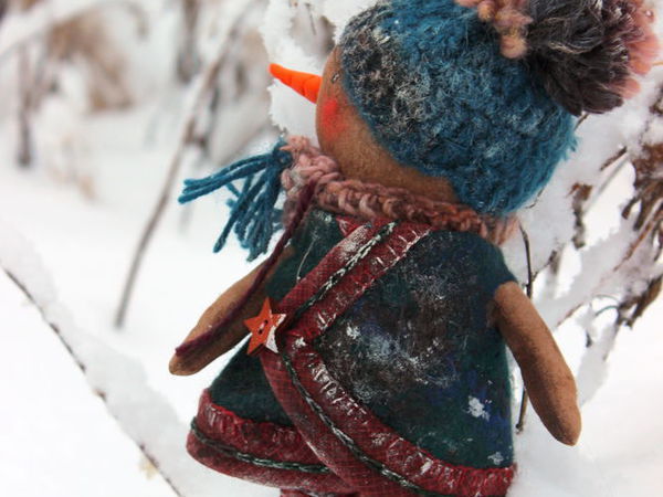Шьем милого чумазого снеговика | Ярмарка Мастеров - ручная работа, handmade