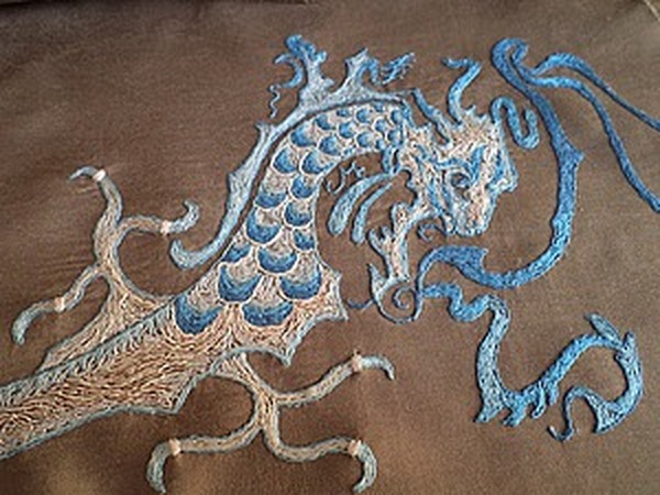 Китайские драконы гладью. | Ярмарка Мастеров - ручная работа, handmade