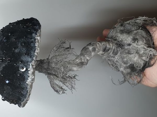 Черный интерьерный гриб | Ярмарка Мастеров - ручная работа, handmade