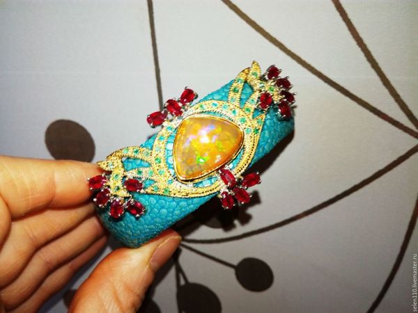 Скидка на браслет с огненным опалом!!! | Ярмарка Мастеров - ручная работа, handmade