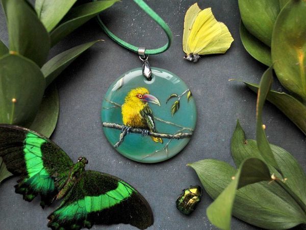 Розыгрыш. Кулон с росписью за репост! | Ярмарка Мастеров - ручная работа, handmade