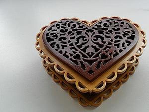 Делаем ажурную шкатулку сердечко | Ярмарка Мастеров - ручная работа, handmade