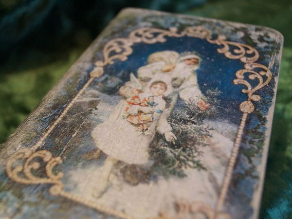 Декорируем шкатулку-книгу «В ожидании Рождества» | Ярмарка Мастеров - ручная работа, handmade