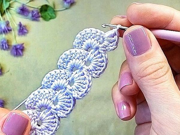 ЛЕНТОЧНОЕ КРУЖЕВО вязание крючком мастер-класс crochet ribbon lace tutorial