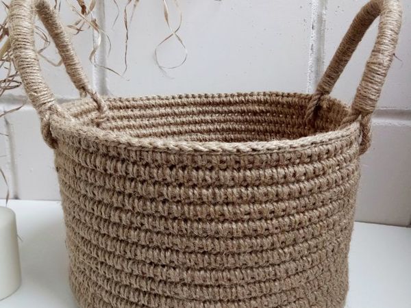 Для чего нужна корзина из джута? | Ярмарка Мастеров - ручная работа, handmade