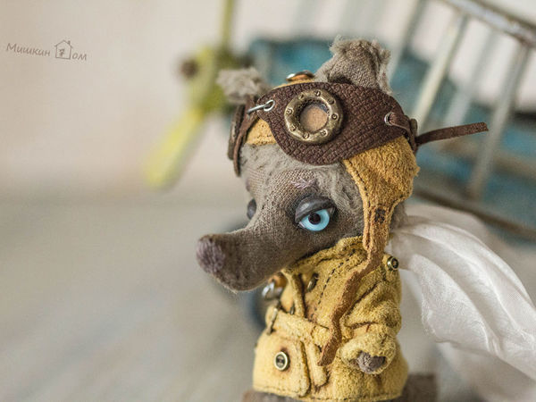 Волчонок Вальтер и его самолёт | Ярмарка Мастеров - ручная работа, handmade