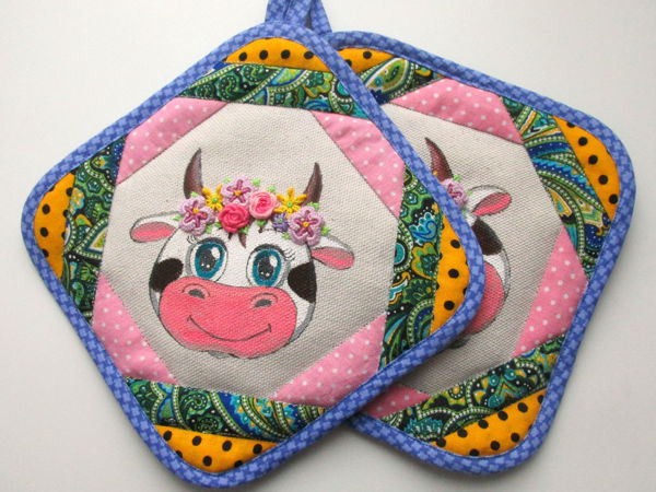 Шьем прихватку «Коровка Дуняша» | Ярмарка Мастеров - ручная работа, handmade