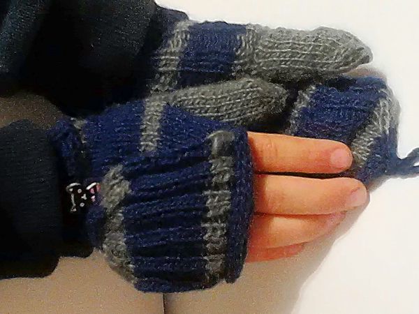 Варежки - митенки | Ярмарка Мастеров - ручная работа, handmade