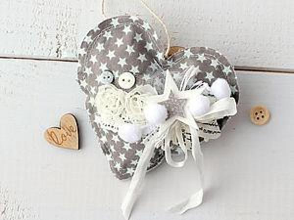 Handmade Heart Made with Fabric | Livemaster - handmade