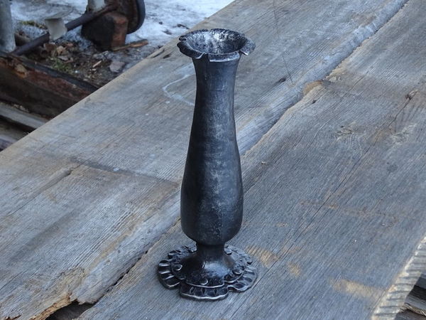 Ковка вазы из водопроводной трубы (мастер-класс) 4 | Ярмарка Мастеров - ручная работа, handmade