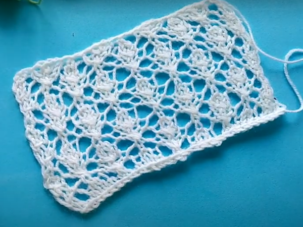 Ажурный узор спицами | Ярмарка Мастеров - ручная работа, handmade