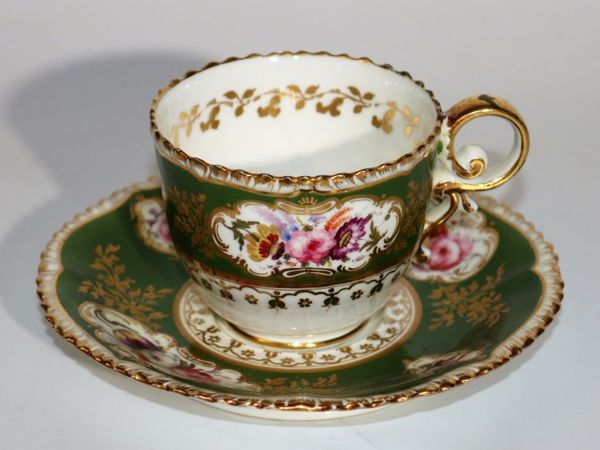 Старинная чайная пара, «Coalport» , Англия, 1820 г | Ярмарка Мастеров - ручная работа, handmade