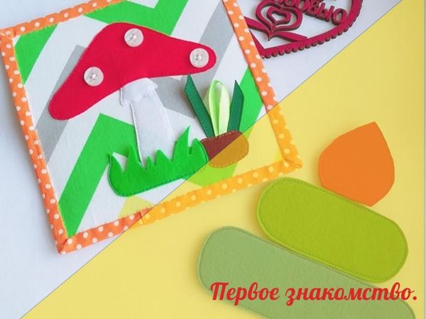 Первое знакомство с книжкой | Ярмарка Мастеров - ручная работа, handmade