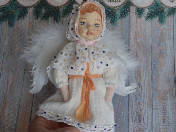 Пошаговый процесс создания куклы-ангела