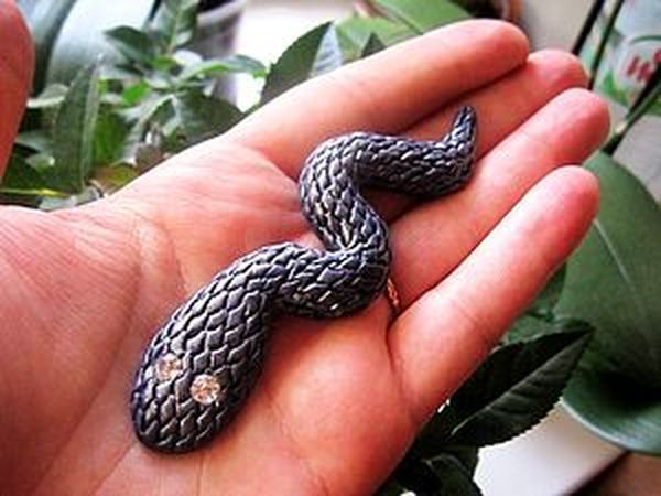 Змейка из полимерной глины за 5 минут | Ярмарка Мастеров - ручная работа, handmade