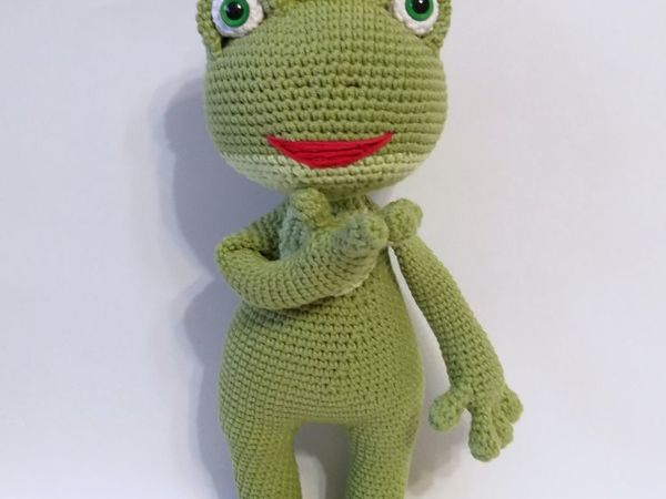 Вяжем лягушку | Ярмарка Мастеров - ручная работа, handmade