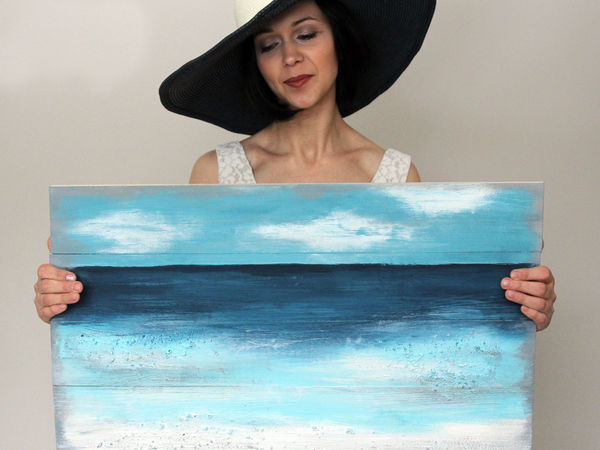 Видео мастер-класс: «Как я море рисовала» | Ярмарка Мастеров - ручная работа, handmade