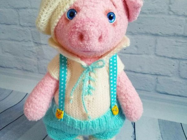 Вяжем вместе наряд для поросенка | Ярмарка Мастеров - ручная работа, handmade