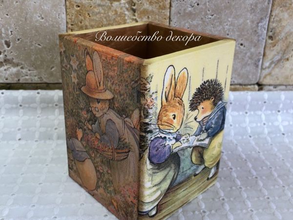 Карандашница  «Foxwood tales»  для Екатерины | Ярмарка Мастеров - ручная работа, handmade