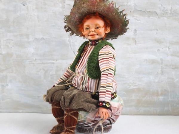 Домовёнок Рыжик | Ярмарка Мастеров - ручная работа, handmade
