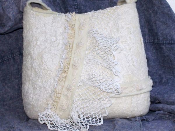 Валяем внутренний карман сумки с клапаном | Ярмарка Мастеров - ручная работа, handmade