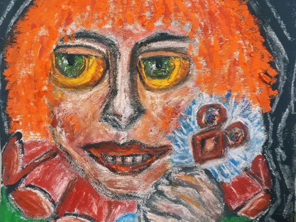 «Я птичку поймал!... синенькую!» — моя новая картина | Ярмарка Мастеров - ручная работа, handmade