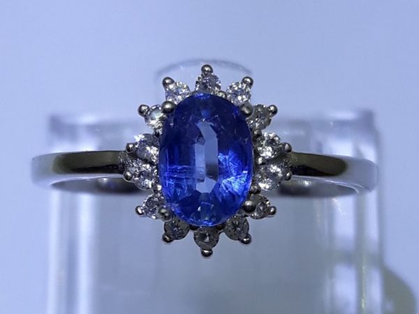 Кольцо с Природным Кианитом « Южная Ночь » | Ярмарка Мастеров - ручная работа, handmade